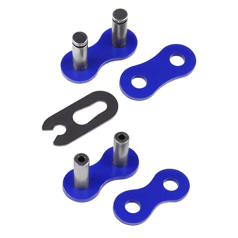 Caltric Blue Drive Chain Compatible with Yamaha Warrior 350 Yfm350X 1987-2004 - Image 5